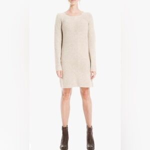 Max studio women’s crew neck long sleeve sweater dress